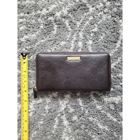 Gucci Guccissima Leather Zip Around Wallet - Picture 8 of 8